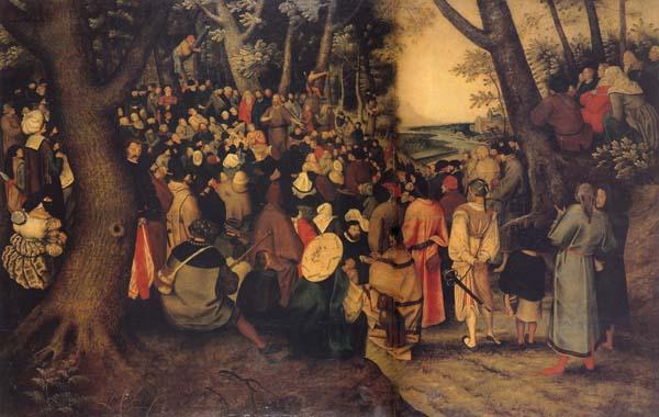 BRUEGHEL, Pieter the Younger The Testimony of John the Baptist France oil painting art